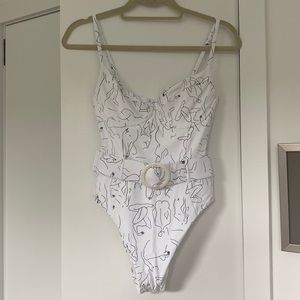 WeWoreWhat White One Piece Swimsuit